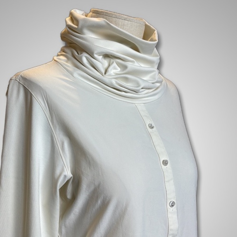 { Nike Golf } - Cowl Neck Button Up Pullover - Picture 3 of 5